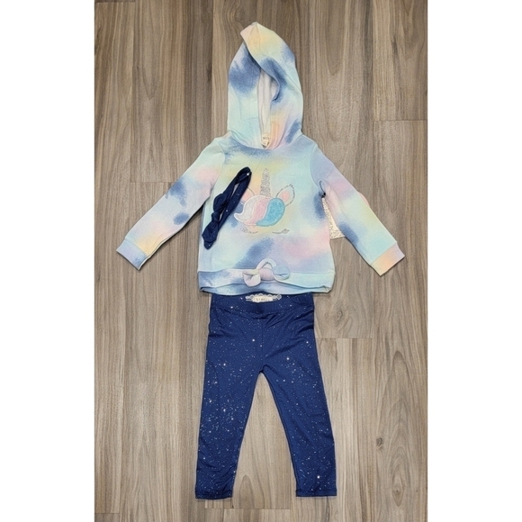 NWT Cozy Children's Btween Outfit with Tie-Dye Hoodie size 2T - Picture 2 of 6